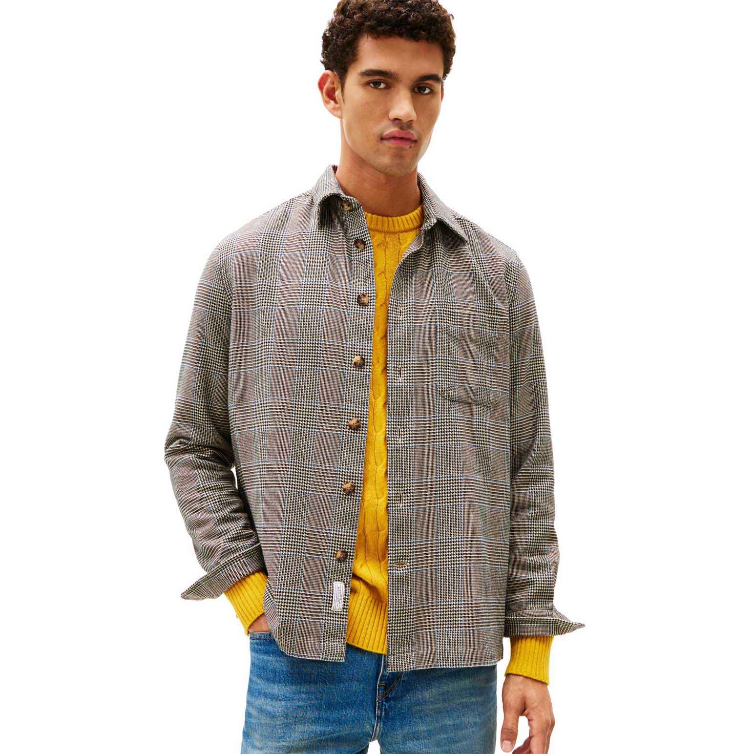 Tommy Hilfiger Relaxed Fit Prince Of Wales Check Flannel Shirt